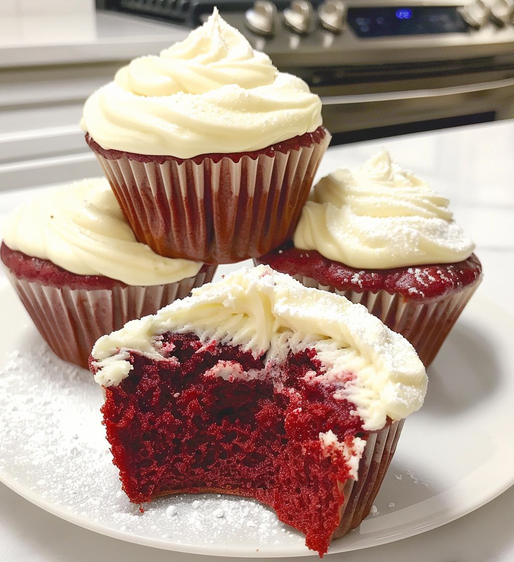 Red Velvet Cream Cheese Muffins