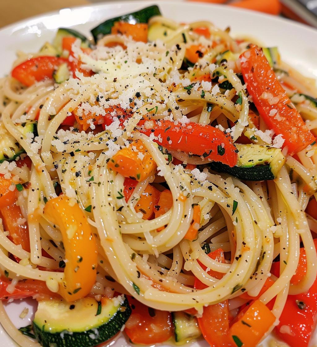 Roasted Vegetable Pasta - detail 1