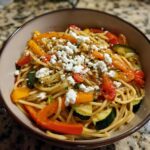 Roasted Veggie Pasta with Feta
