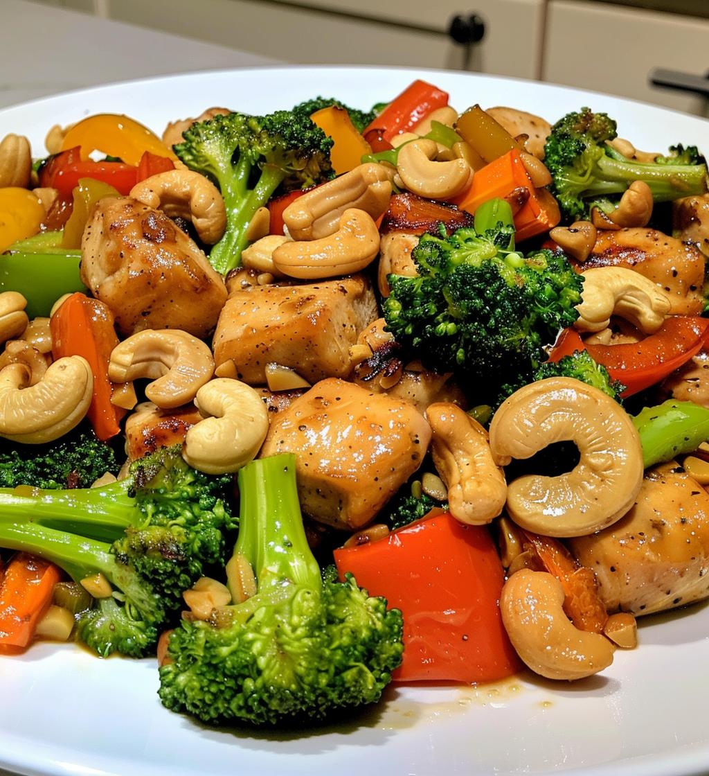 Sheet Pan Cashew Chicken
