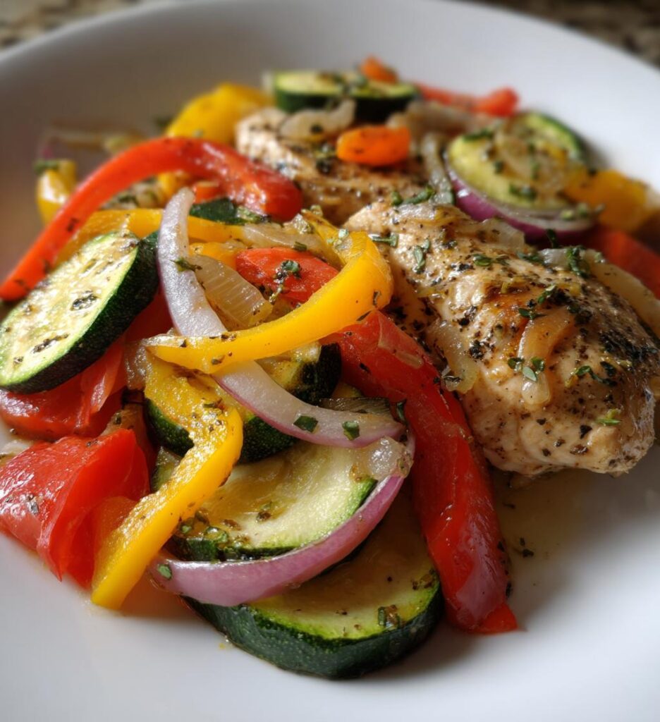 Sheet Pan Mediterranean Chicken Zucchini