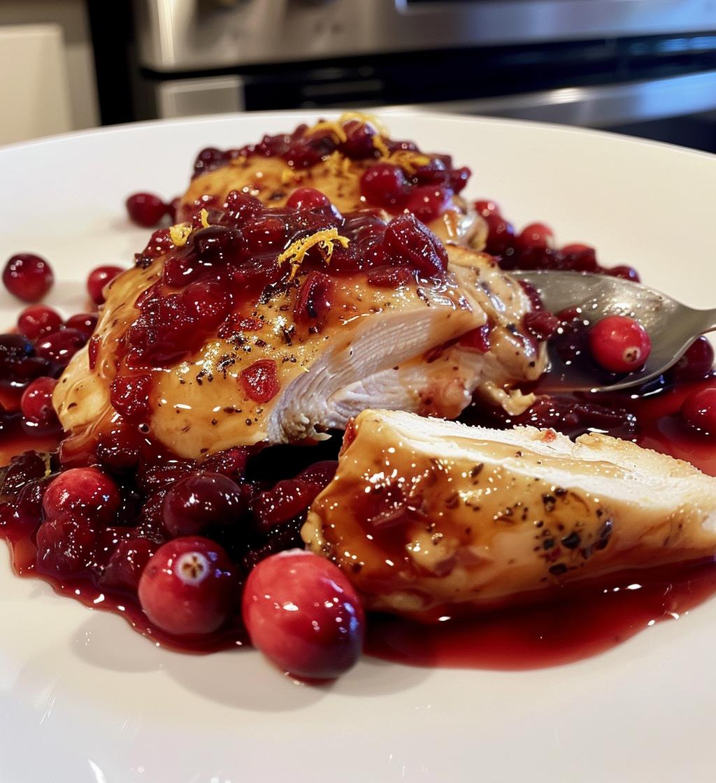 Skillet Cranberry Orange Chicken - detail 1