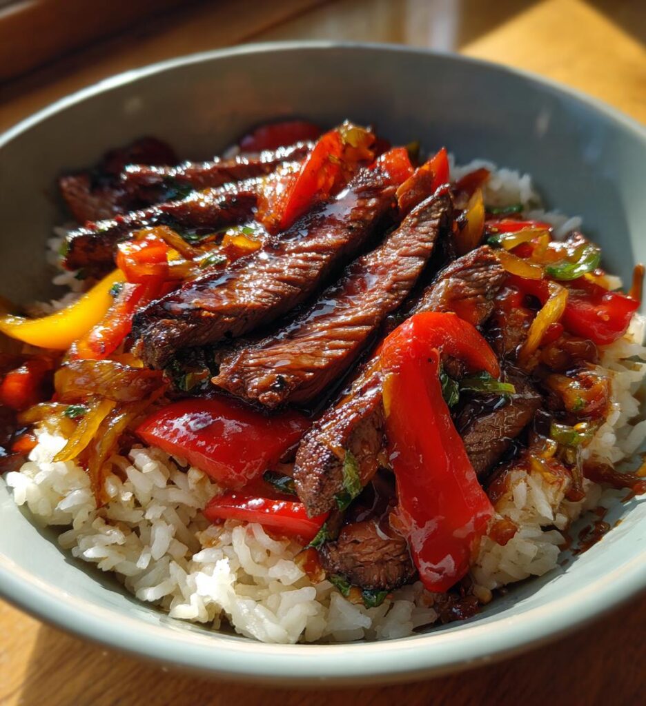 Skirt Steak Rice Bowls