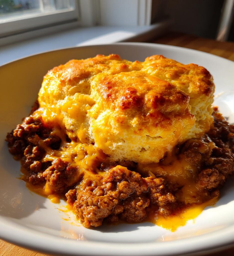 Sloppy Joe Biscuit Bake