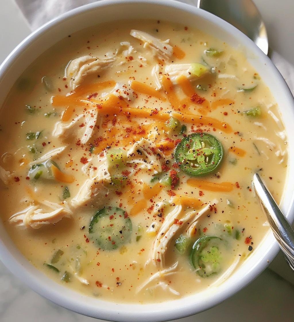 Spicy Jalapeño Popper Chicken Soup - detail 1