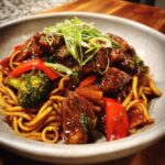 Sticky Beef Noodles