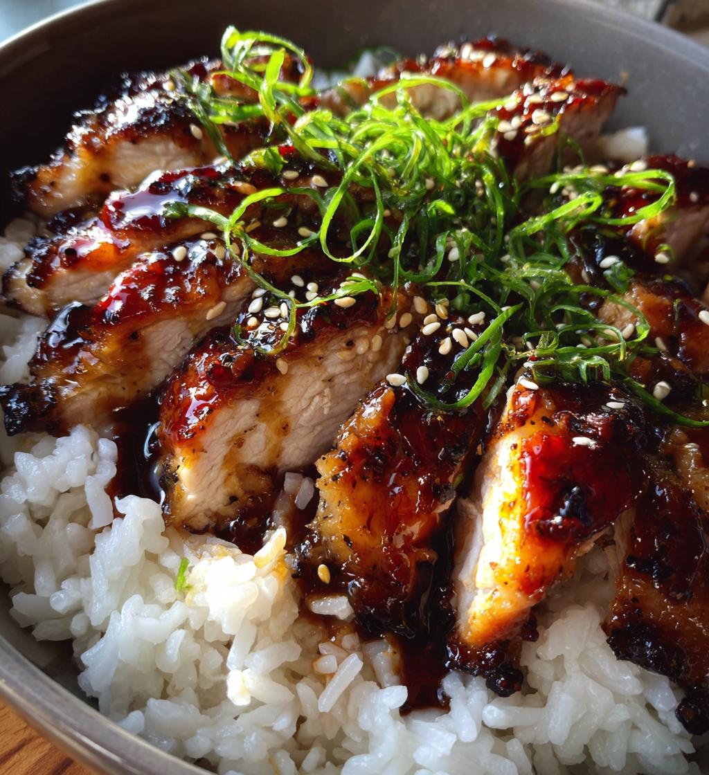 Sticky Chicken Rice Bowls