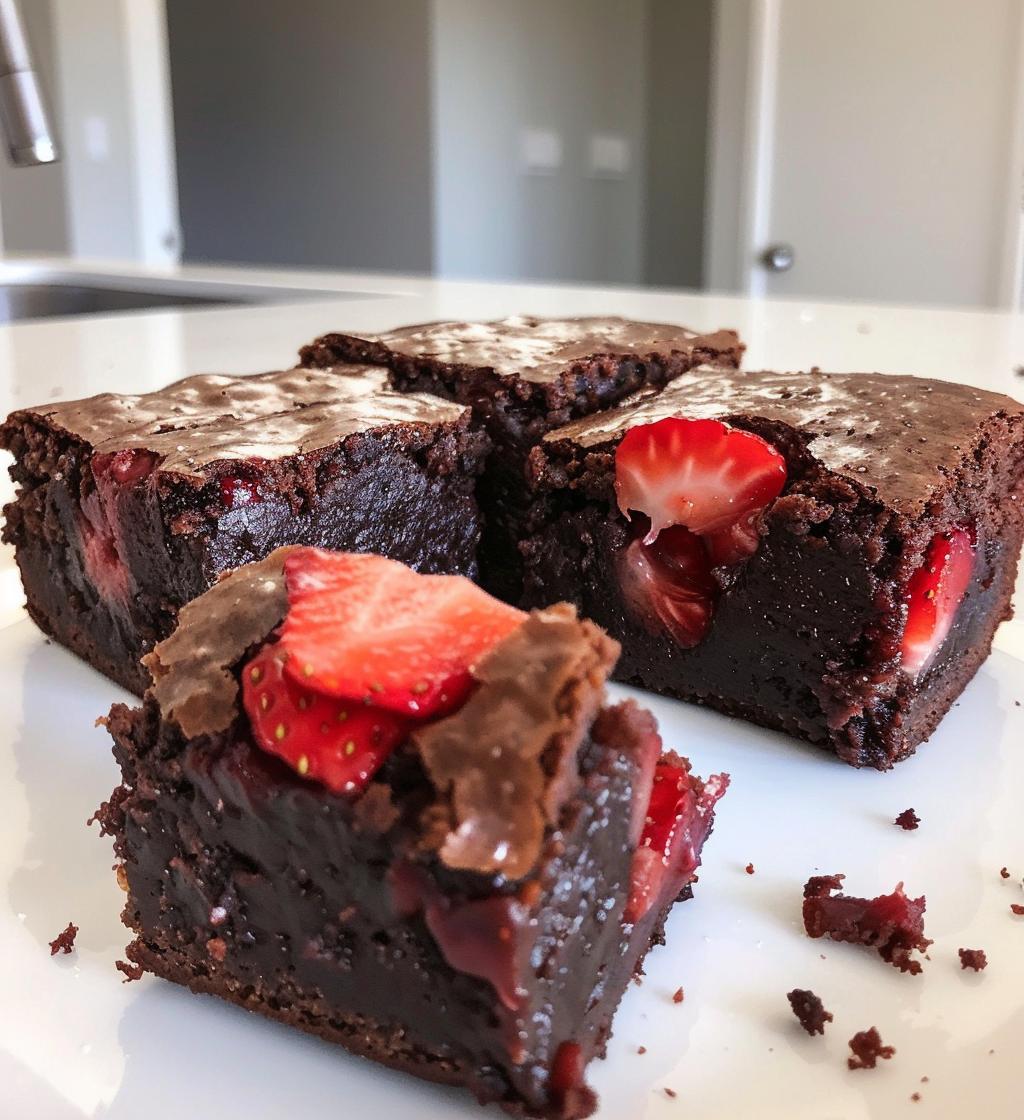 Strawberry Brownies - detail 1