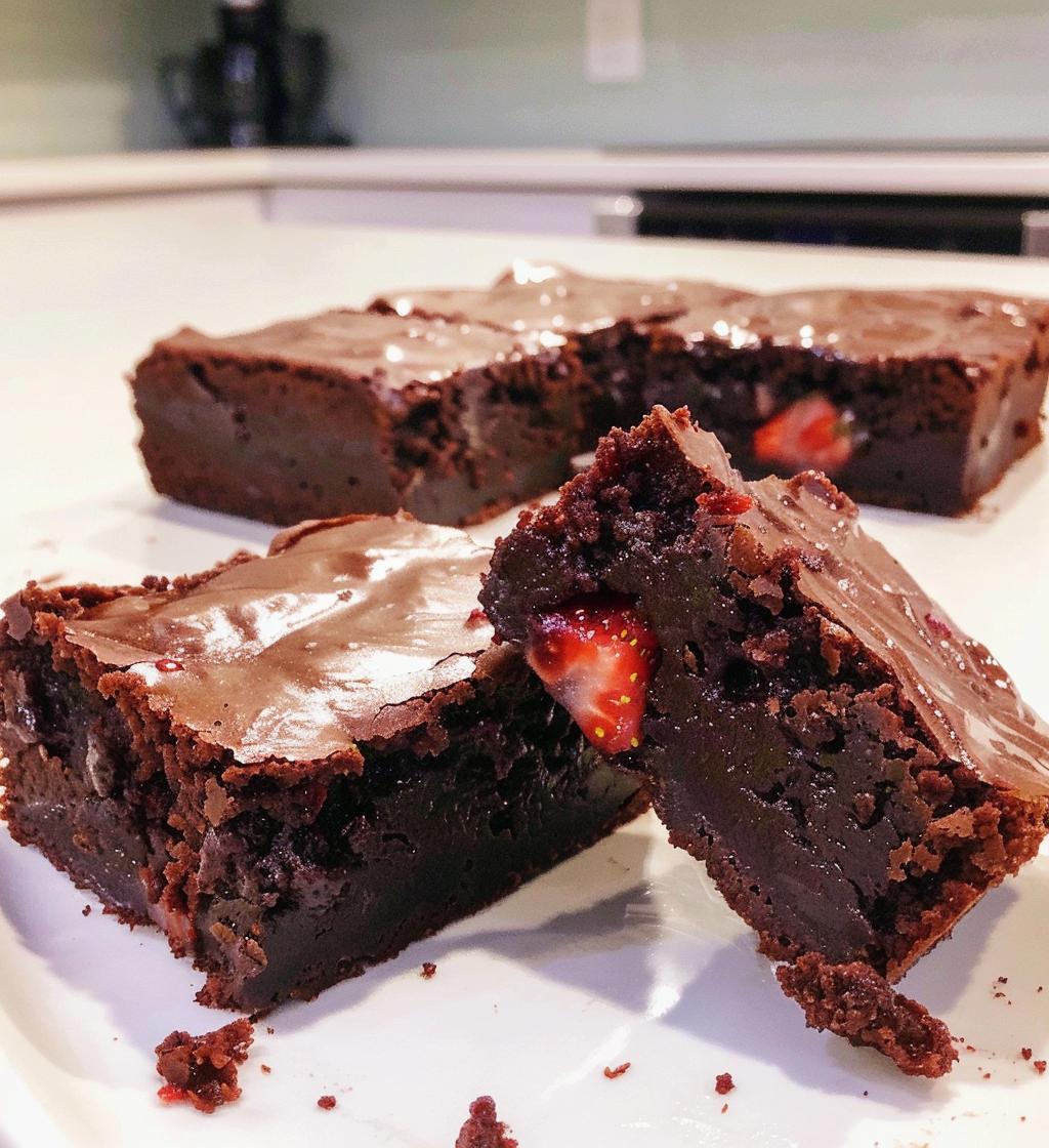 Strawberry Brownies