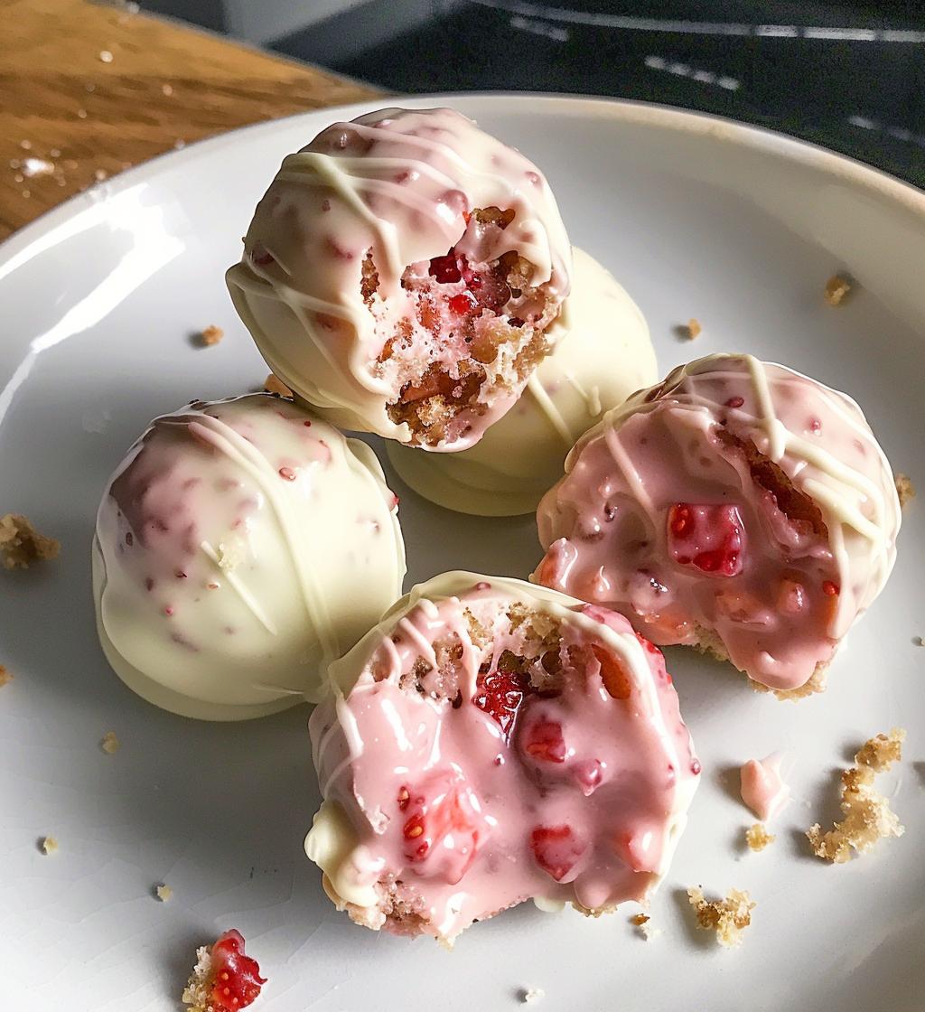 Strawberry Cake Balls
