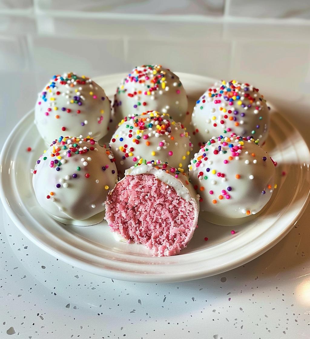 Strawberry Cake Truffles - detail 1
