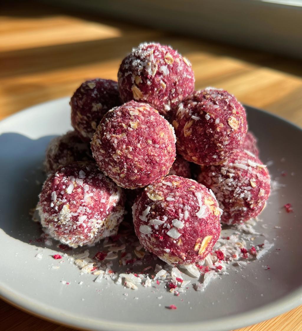 Strawberry Cheesecake Protein Bites