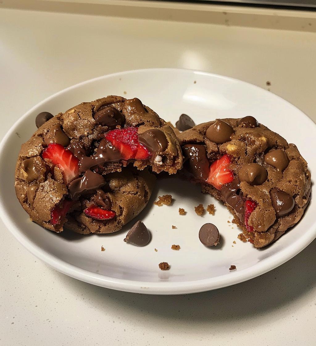 Strawberry Chocolate Cookies