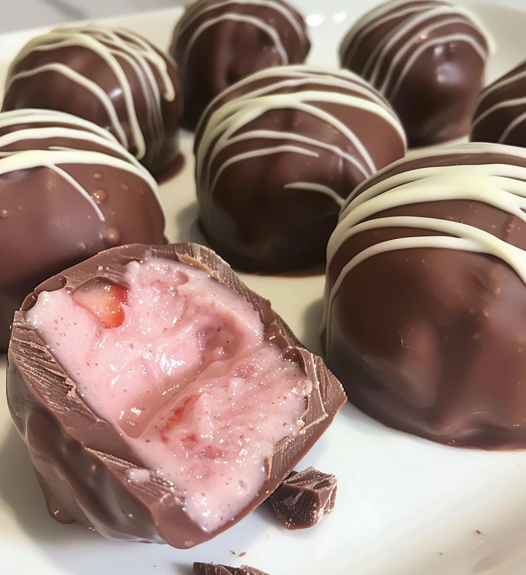 Strawberry Cream Chocolates