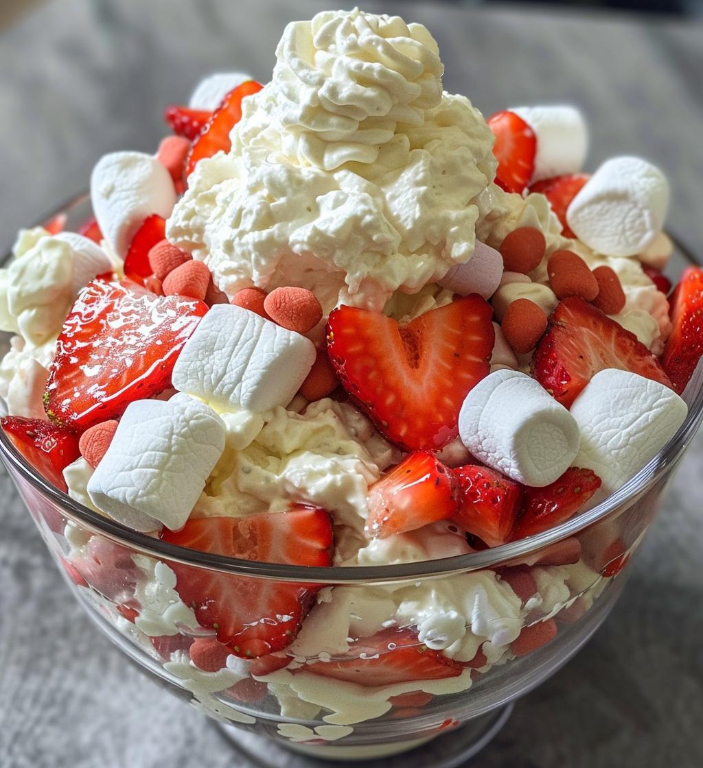 Strawberry Fluff Salad - detail 1