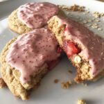 Strawberry Iced Oatmeal Cookies