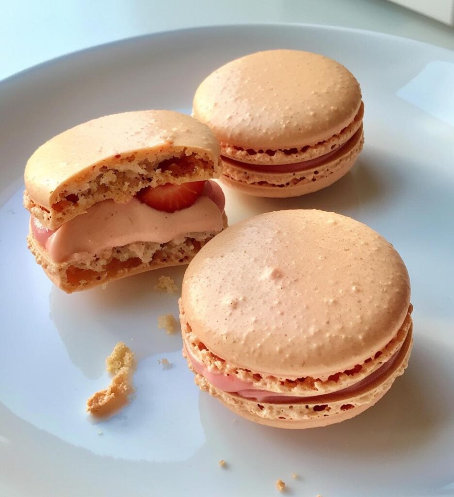 Strawberry Macarons