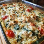 Tuscan Chicken Orzo Bake