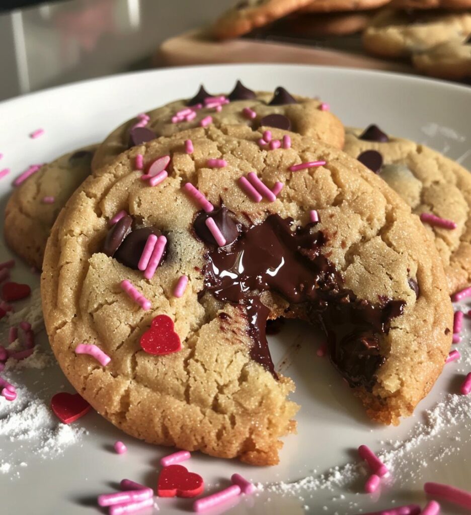 Valentine’s Chocolate Chip Cookies