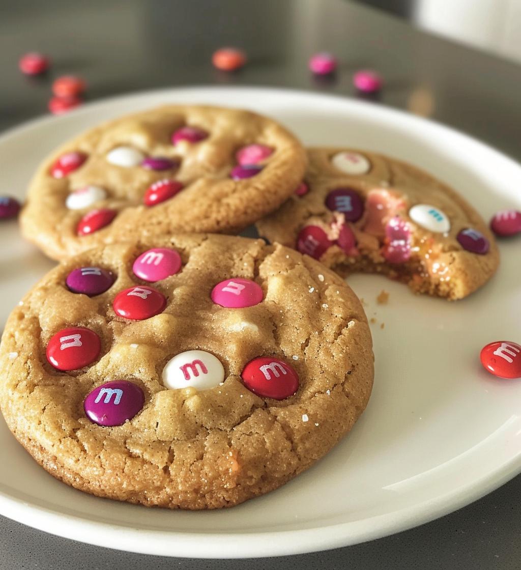 Valentine’s Day M&M Cookies - detail 1