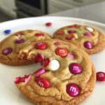 Valentine’s Day M&M Cookies