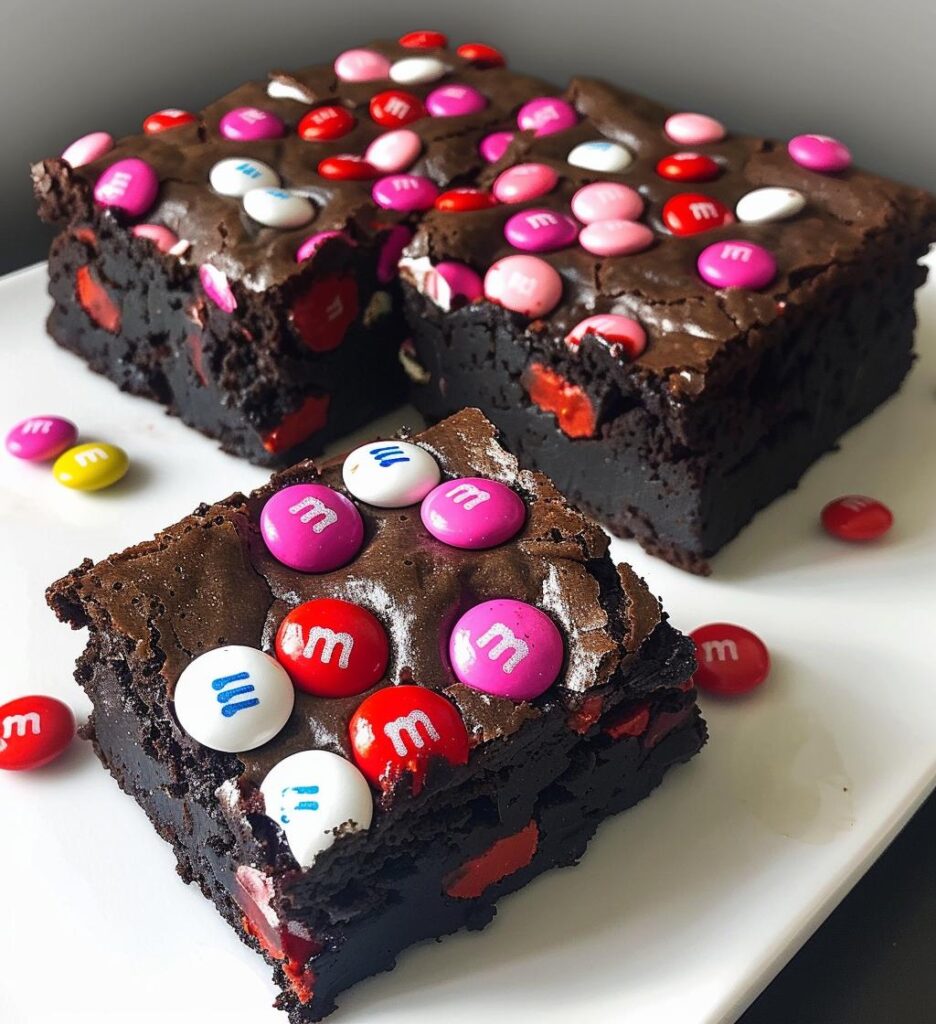 Valentine’s M&M Brownies