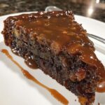 Warm Apple Date Treacle Cake with Butter Sauce