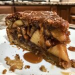 Warm Cinnamon Apple Date Cake with Maple Toffee