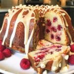 White Chocolate Raspberry Bundt Cake
