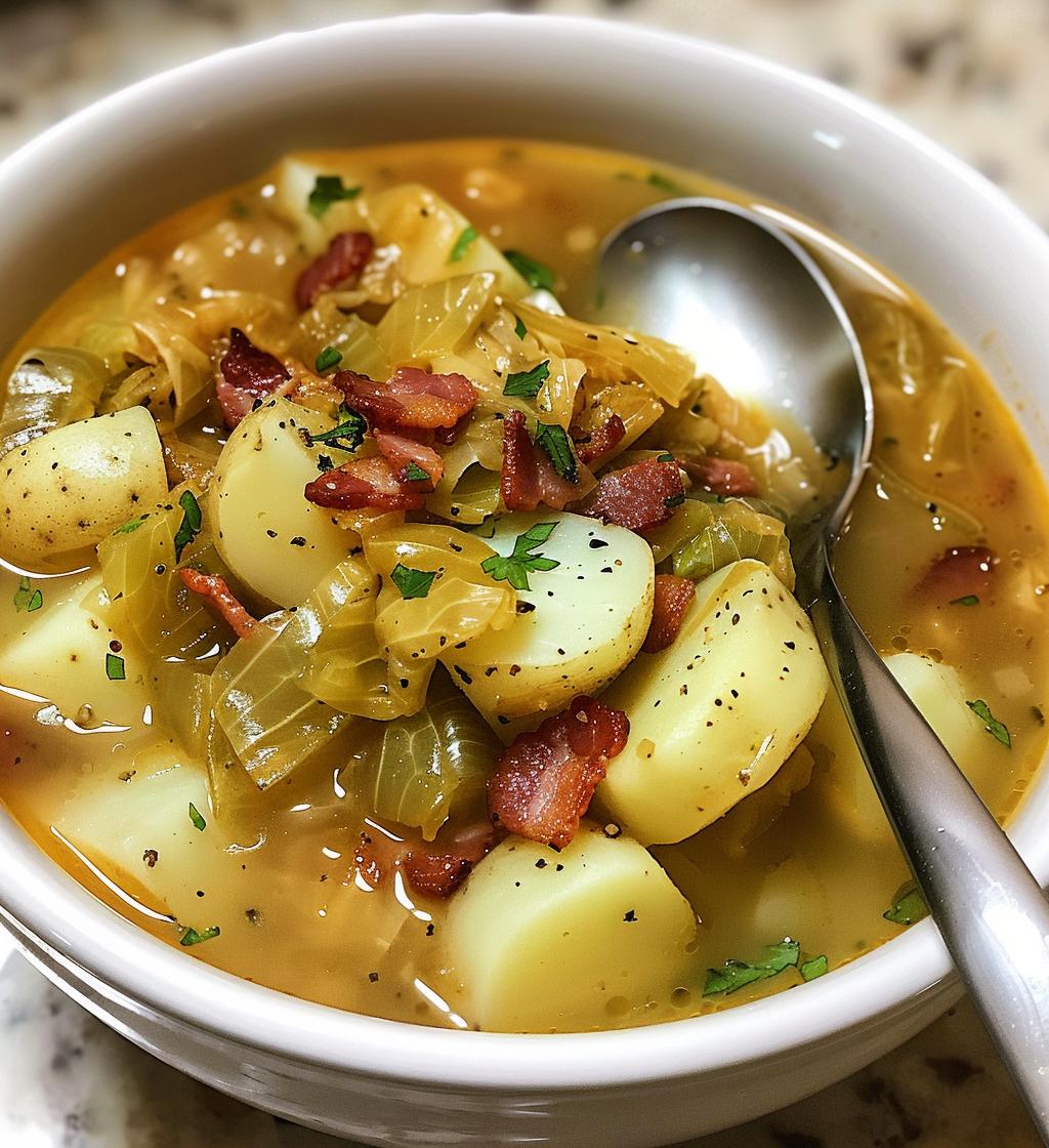 Bacon Cabbage Potato Soup