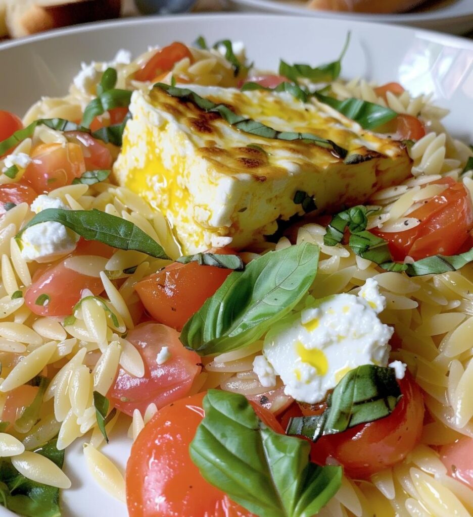 Baked Feta Orzo
