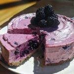 Blackberry Lavender Cheesecakes
