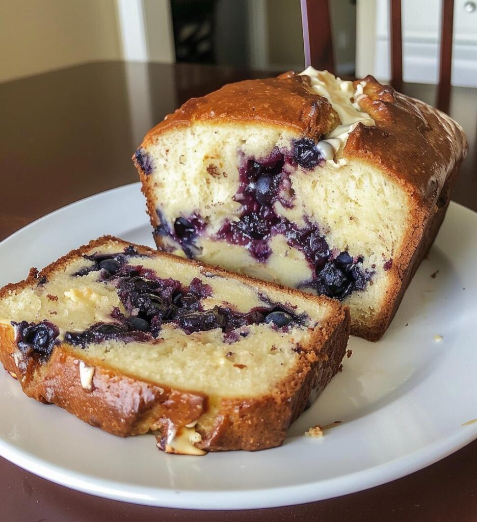 Blueberry Cream Cheese Bread