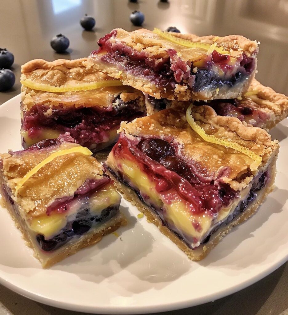 Blueberry Lemon Pie Bars