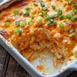 Buffalo Chicken Cauliflower Casserole