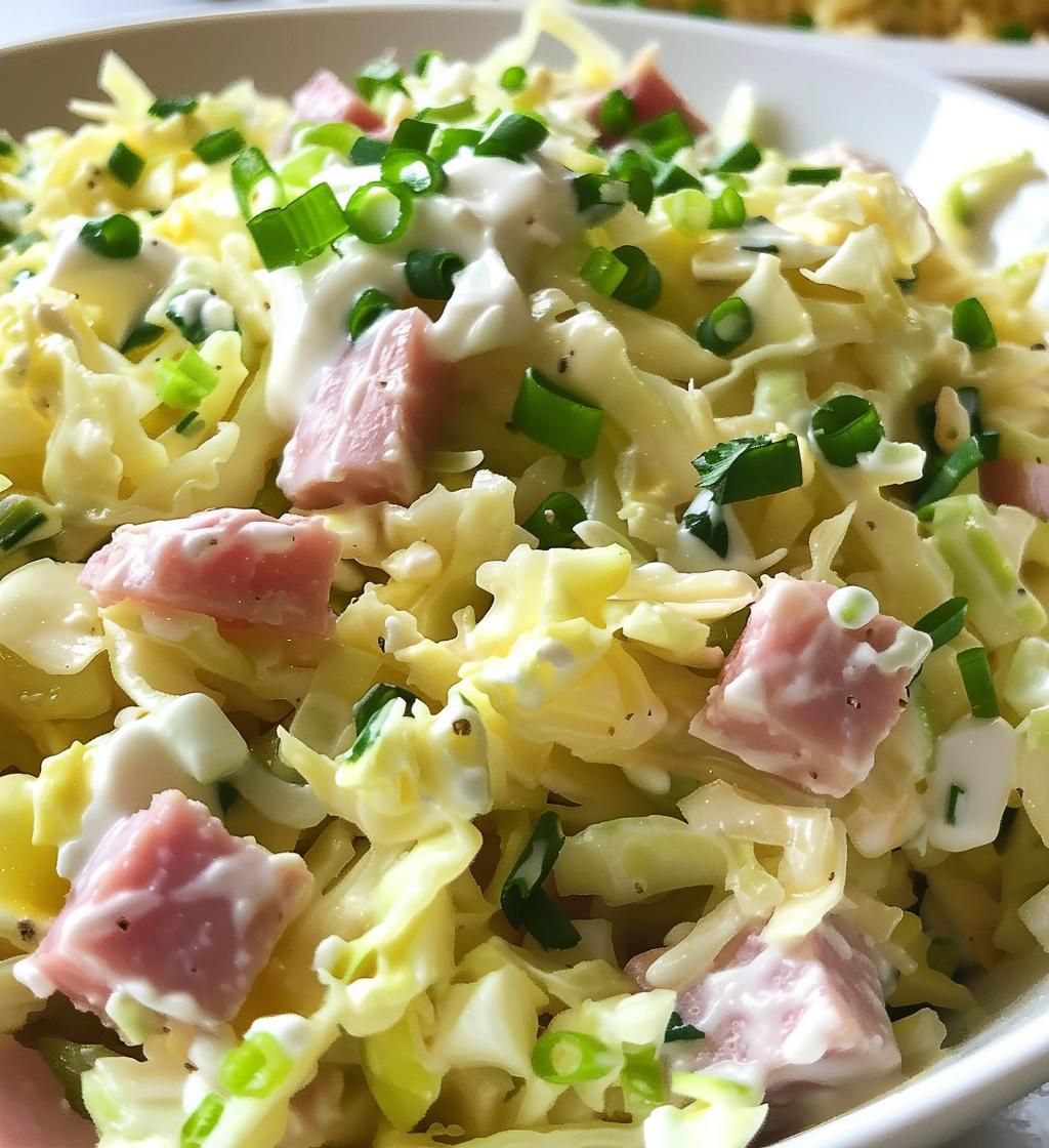 Cabbage Ham Salad
