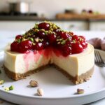 Cherry Pistachio Cheesecake