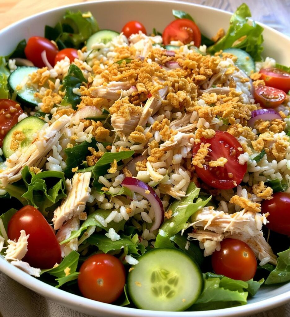 Chicken Crispy Rice Salad