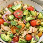 Chicken Orzo Avocado Salad