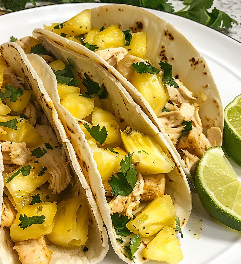 Chicken Pineapple Tacos