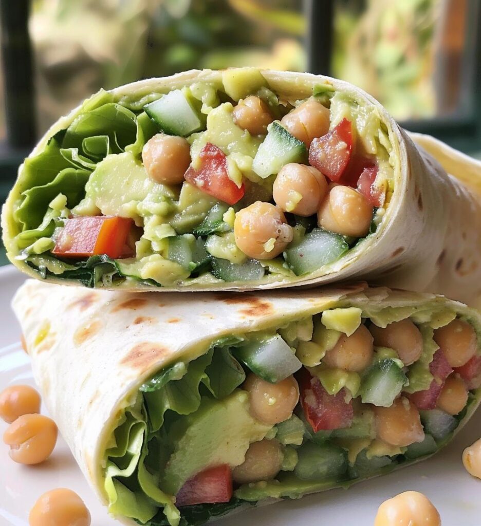 Chickpea Avocado Wrap