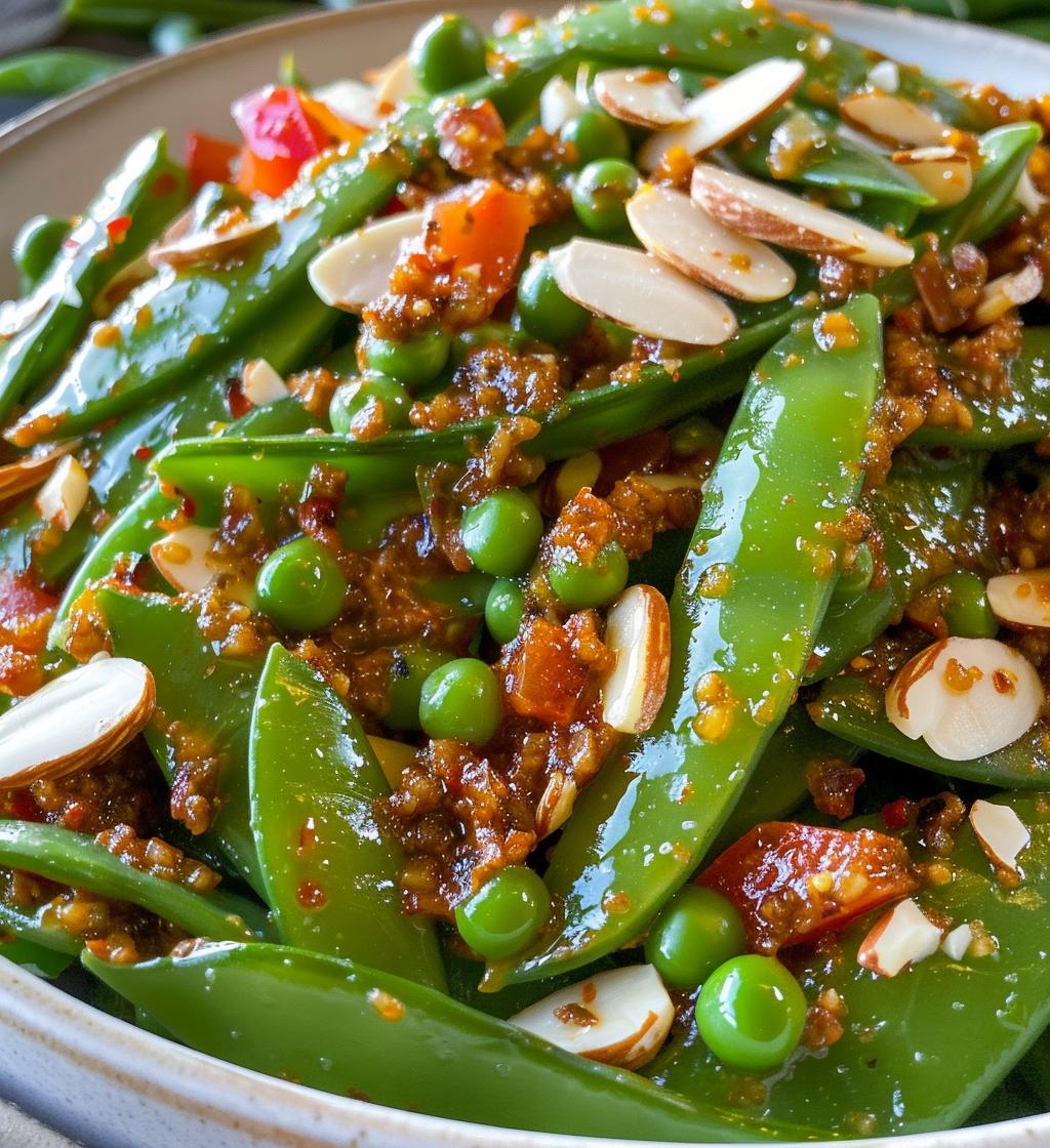 Chili Crisp Snap Pea Salad