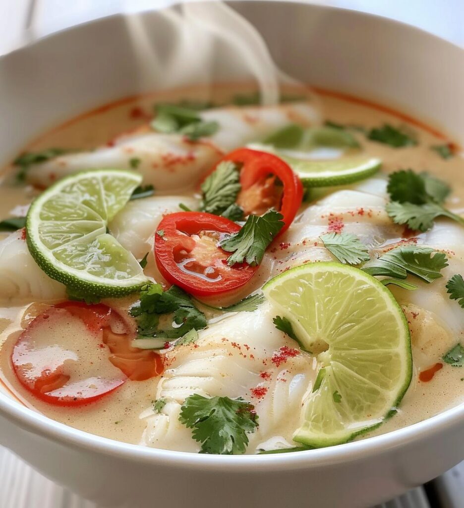Coconut Lime Fish Soup