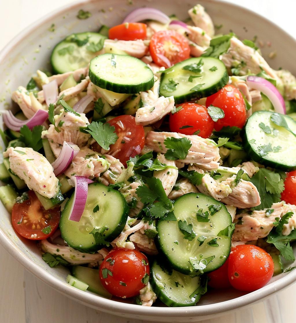 Cucumber Chicken Salad