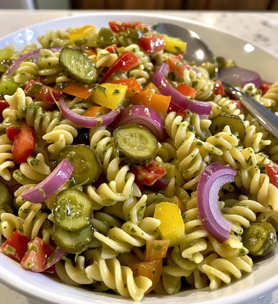 Dill Pickle Pasta Salad
