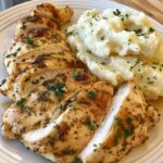 Garlic Herb Chicken with Mashed Potatoes