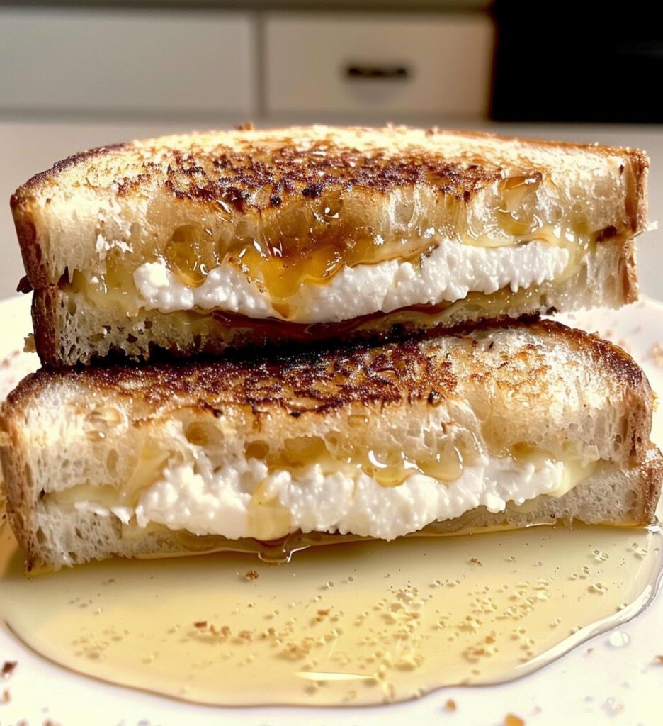 Goat Cheese Honey Grilled Cheese