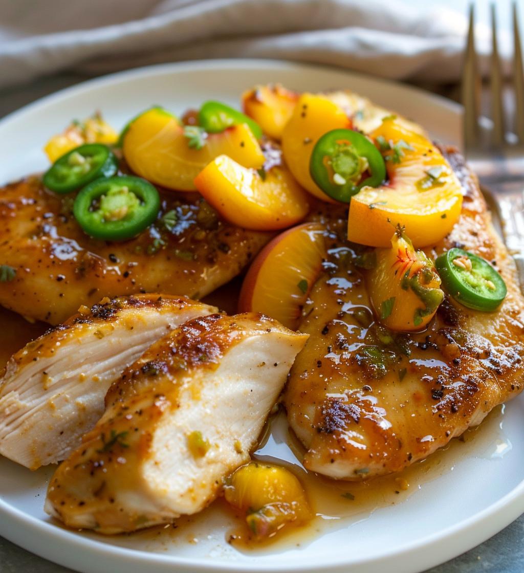 Jalapeño Peach Chicken