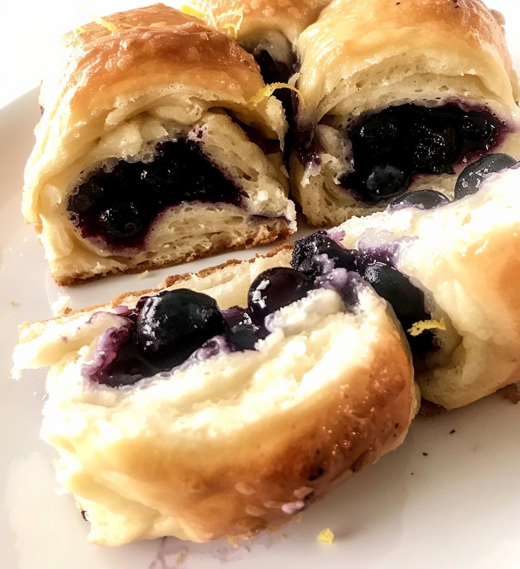 Lemon Blueberry Rolls