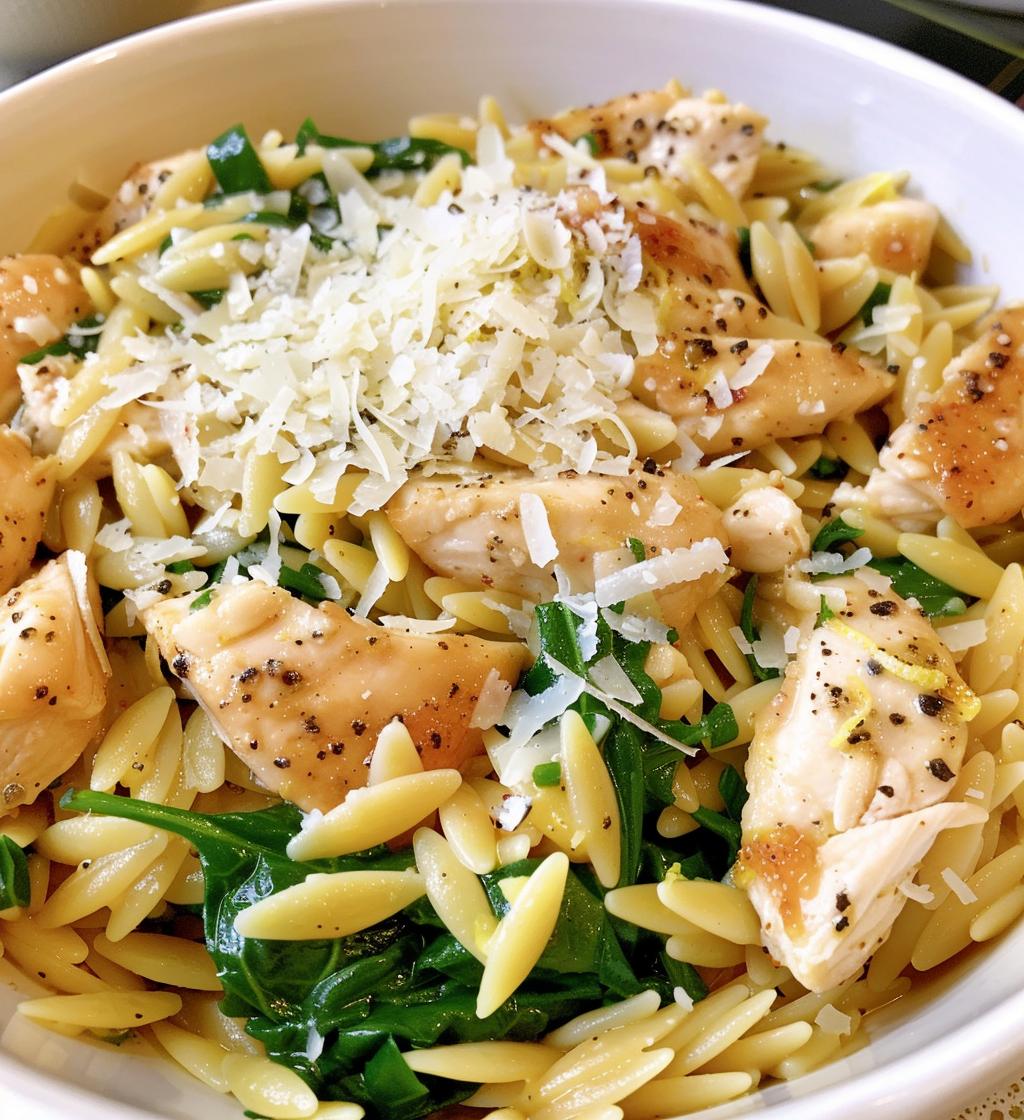 Lemon Pepper Chicken Orzo